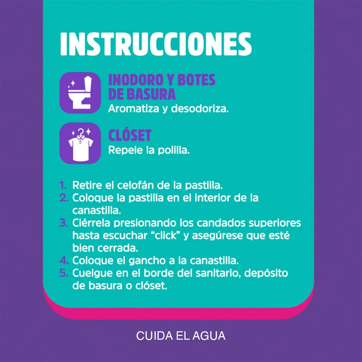 Pastilla Sanitaria Flash Lavanda 6 pzs