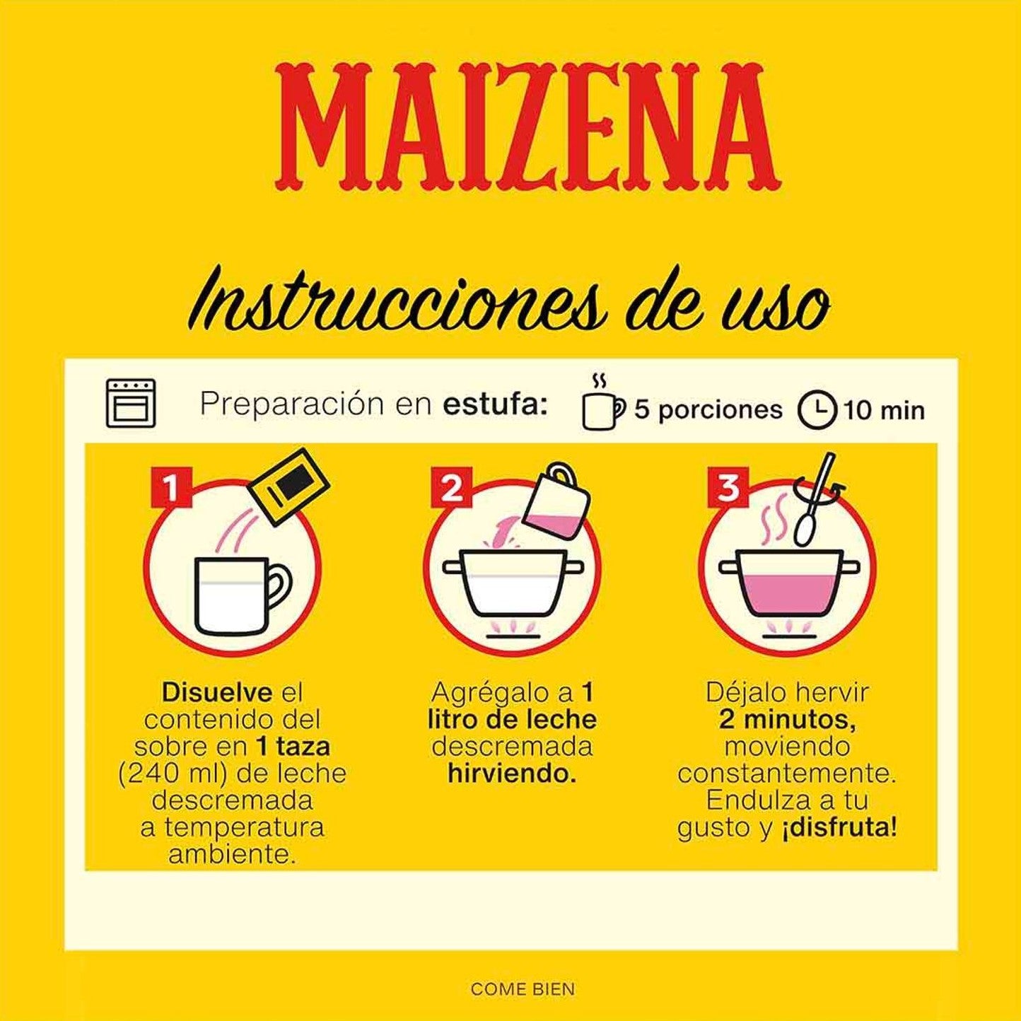 Atole Maizena Sabor Fresa 47g