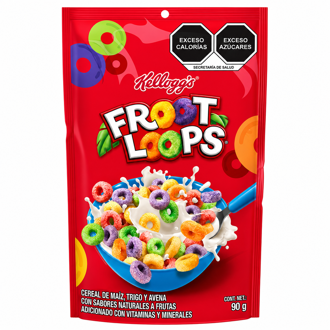 Cereal Froot Loops Kelloggs Bolsa 90g