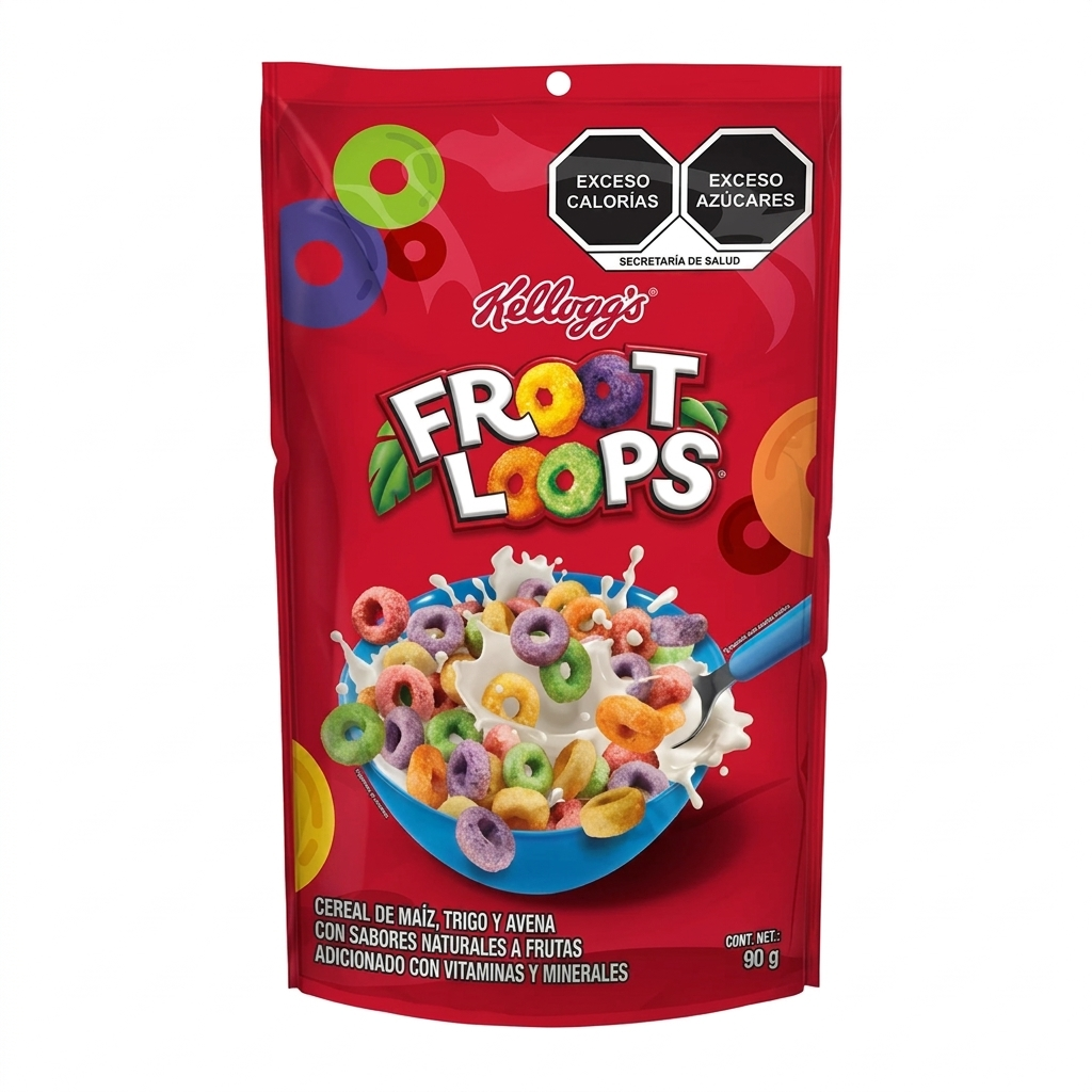 Cereal Froot Loops Kelloggs Bolsa 90g