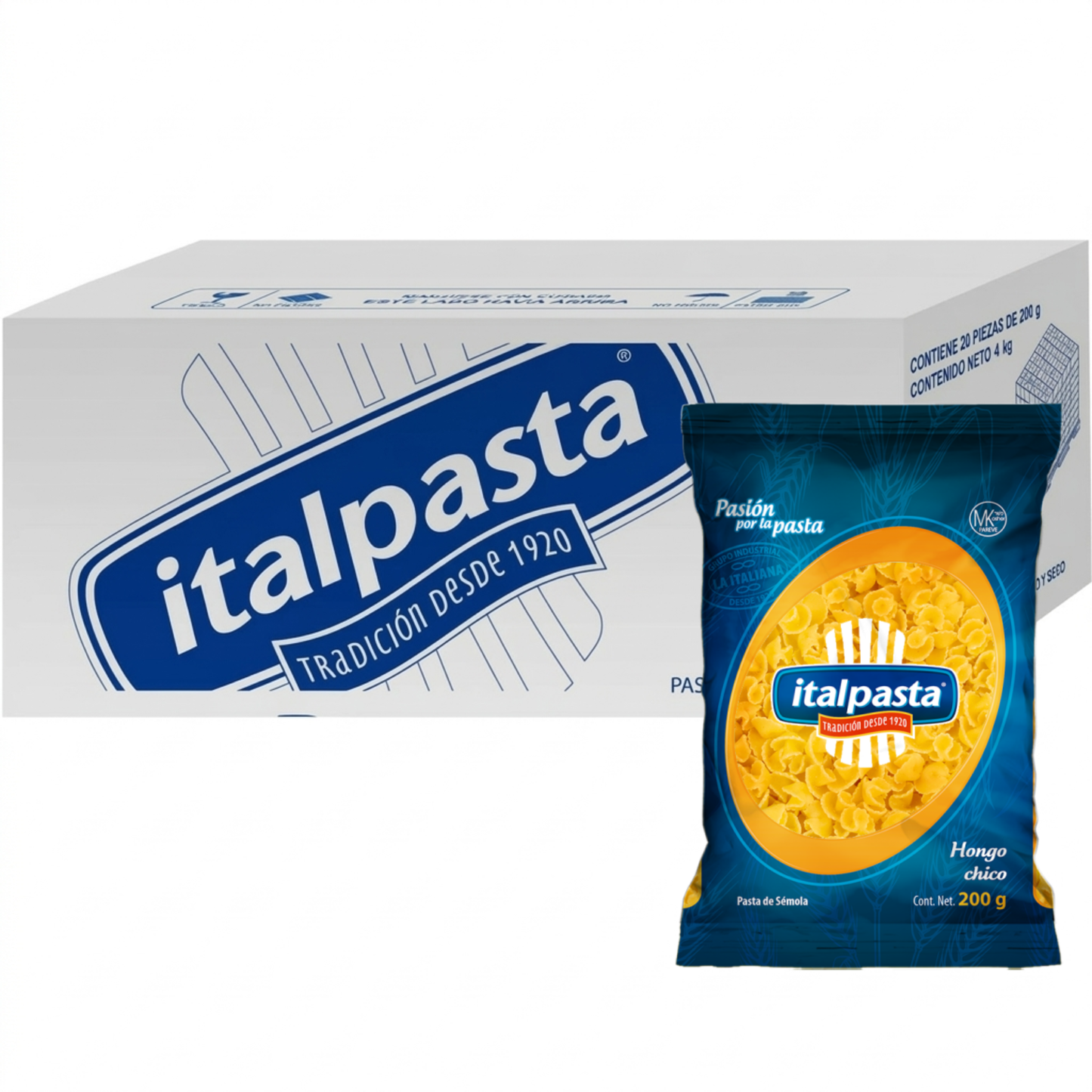 Media Caja Sopa Italpasta Hongo Chico 200g × 10 pzs