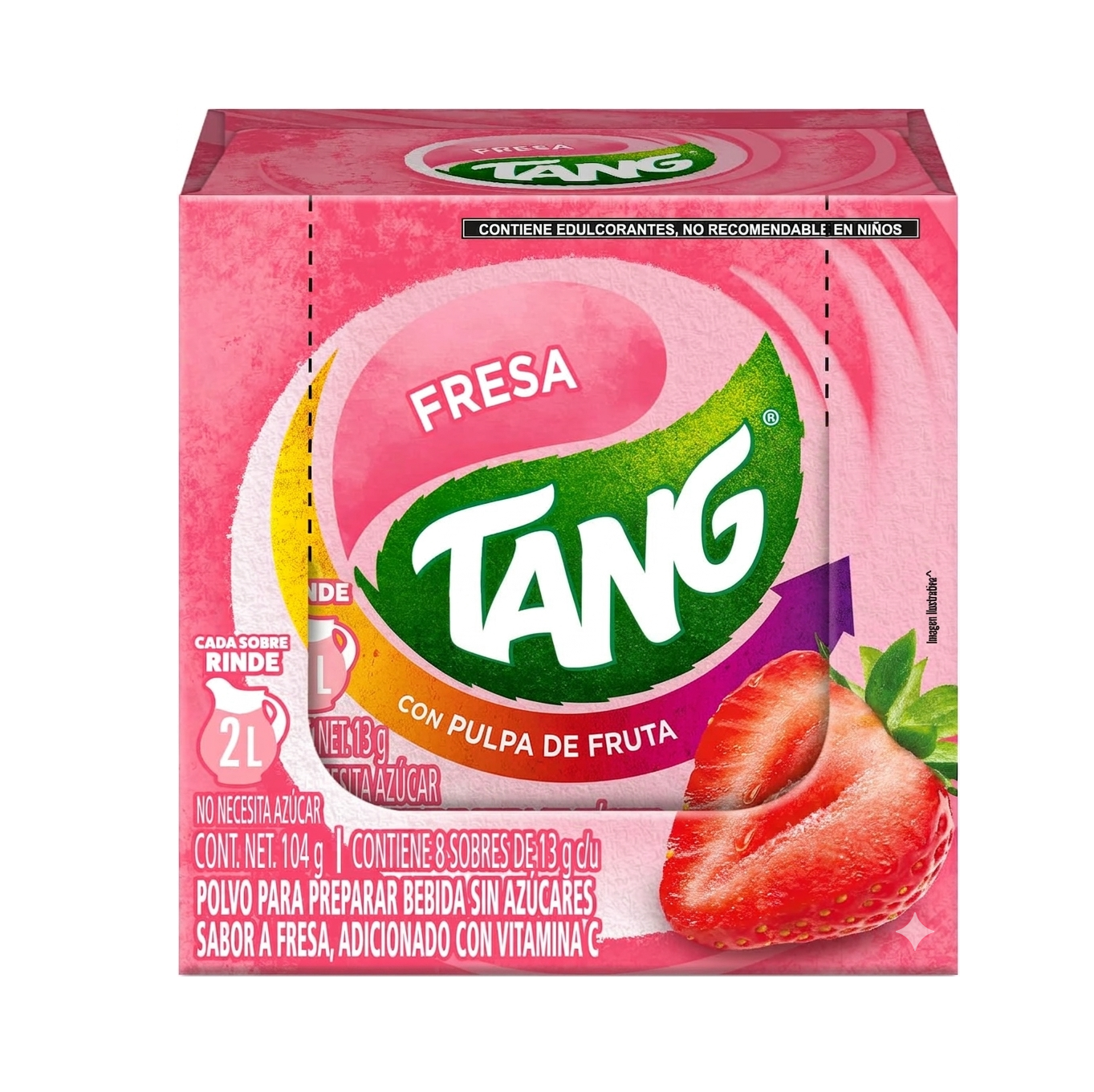 Tang Sabor Fresa 13g × 8 pzs