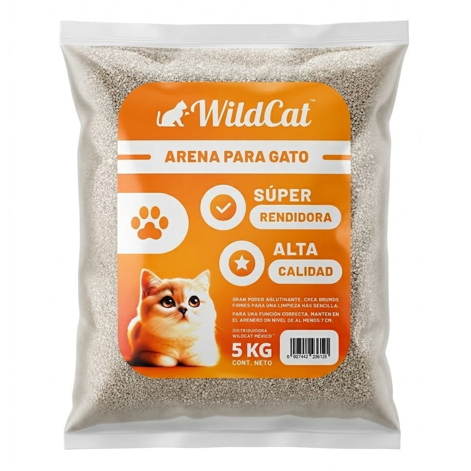 Arena para Gato WildCat 5 Kg