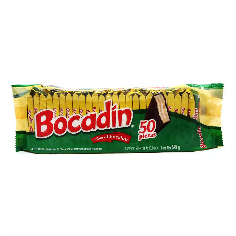 Bocadín Sabor Chocolate 525g × 50 pzs