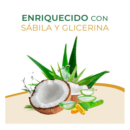 Jabón Savilé Extracto de Sábila y Agua de Coco 135g × 12 pzs