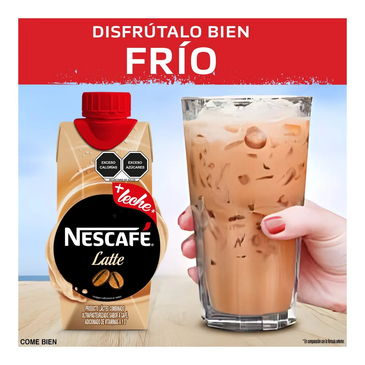 Bebida Nescafé Latte 330ml × 6 pzs
