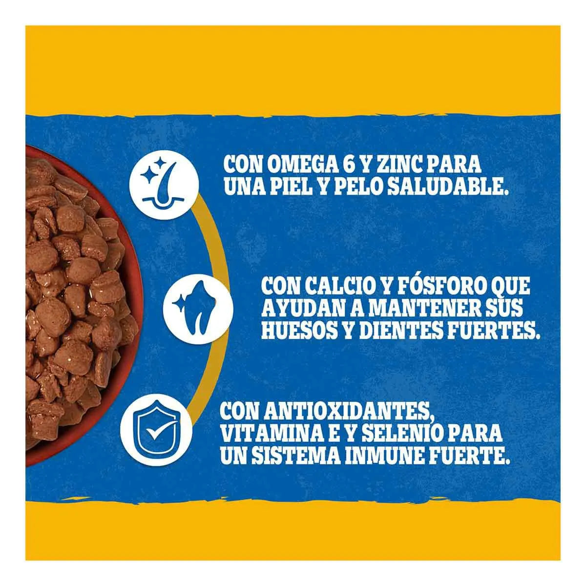 Sobres Pedigree para Perros Adulto Cordero en Filetes 100g × 12 pzs