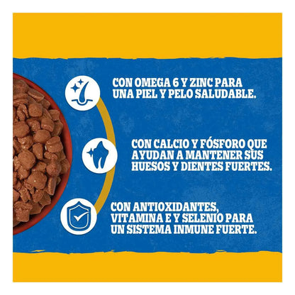 Sobres Pedigree para Perros Adulto Cordero en Filetes 100g × 12 pzs
