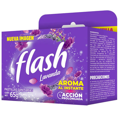 Pastilla Sanitaria Flash Lavanda 6 pzs