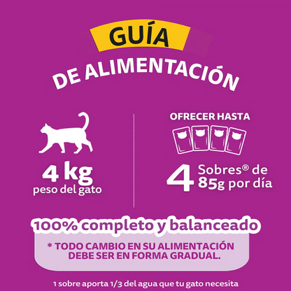 Sobres Whiskas para Gato Adulto Atún 85g × 8 pzs