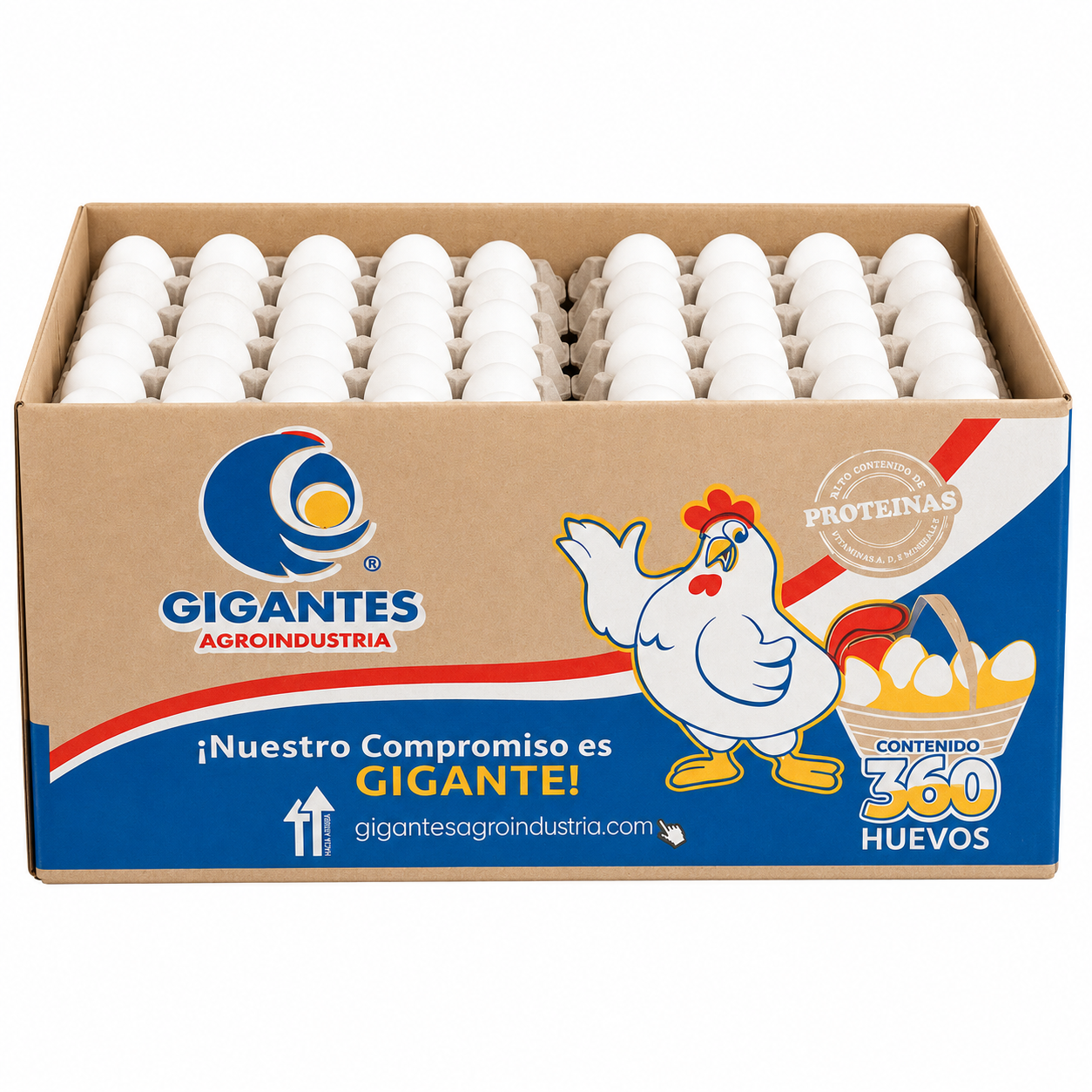 Caja de Huevo Gigantes Agroindustria 360 pzs