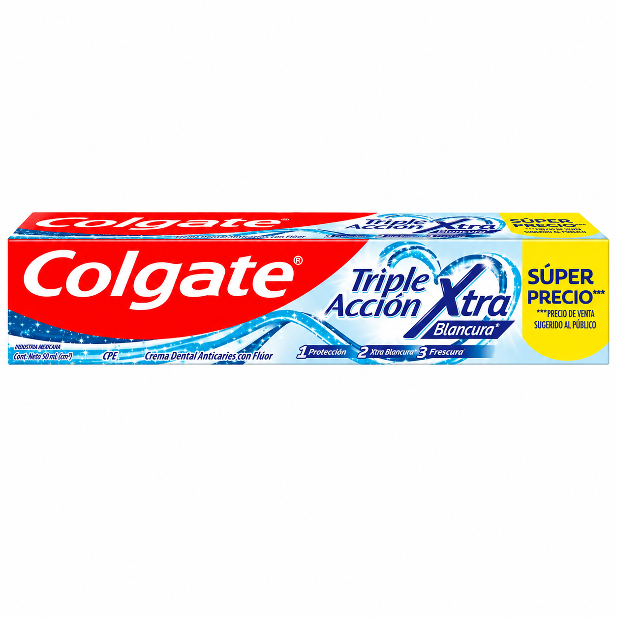 Pasta de Dientes Colgate Triple Acción Xtra Blancura 50ml