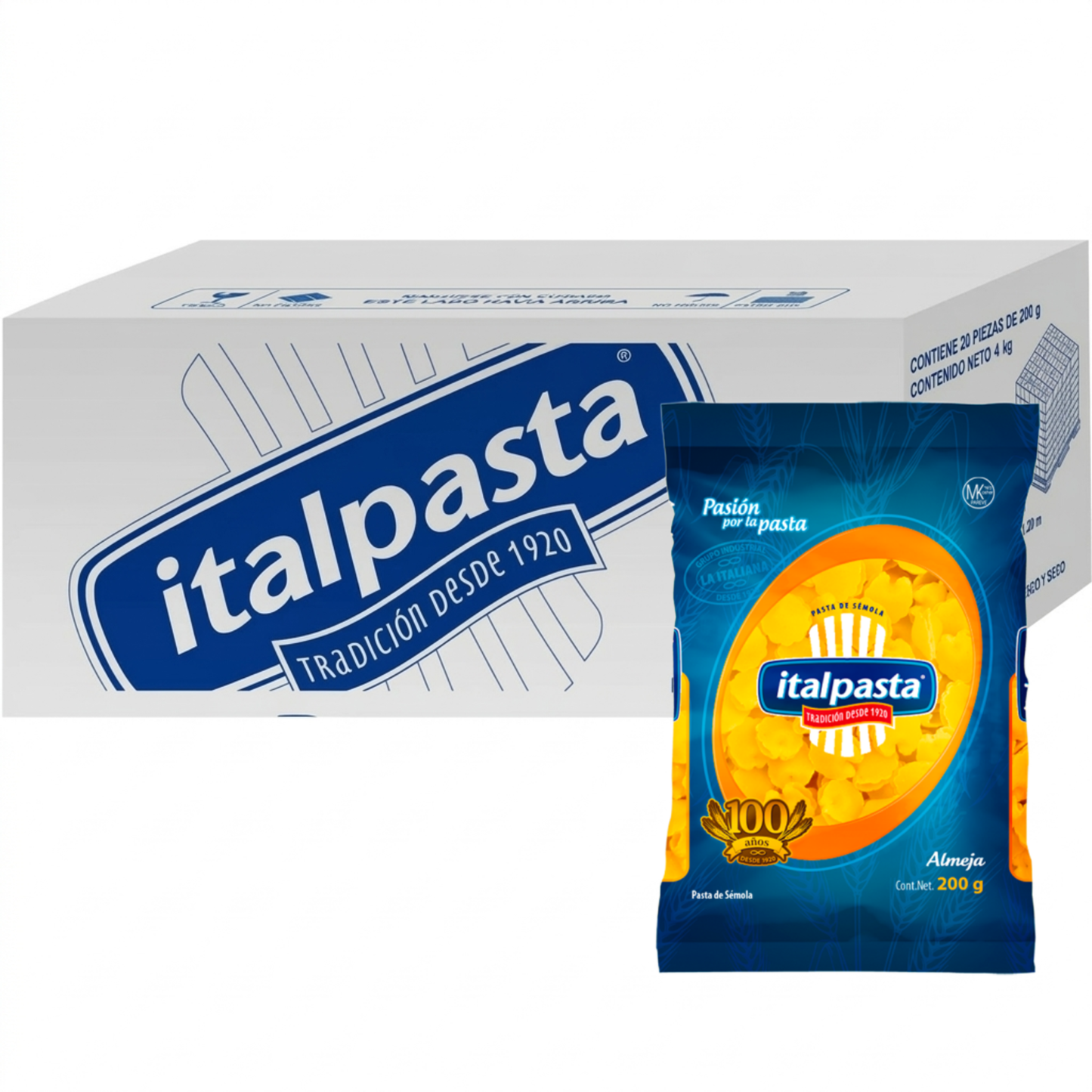 Media Caja Sopa Italpasta Almeja 200g × 10 pzs