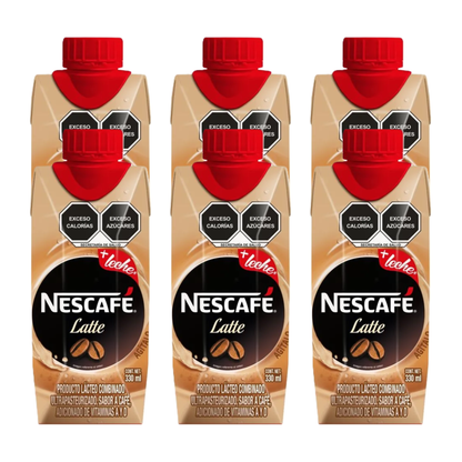 Bebida Nescafé Latte 330ml × 6 pzs